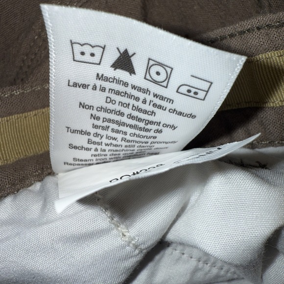 Mountain Khaki Men's Relaxed Fit Cotton Linen‎ Shorts Brown 40/12" Textured - Picture 6 of 6